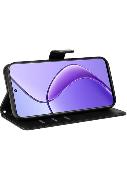 Kredi Kartı Yuvası ile Realme 12 5g Için Filp Durumda Ayrılabilir Siyah Bilezik (Yurt Dışından) modelleri