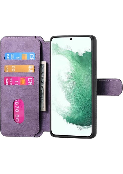 Galaxy S22 Artı Kart Standı Cüzdan Retro Mıknatıs Için Flip Case (Yurt Dışından) indirimleri