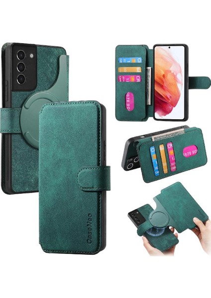 Galaxy S21 Mıknatıs Koruyucu Malzeme Için Flip Case Cüzdan Retro (Yurt Dışından)
