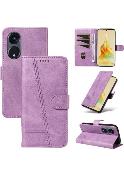 Kredi Kartı Pu ile Oppo RENO8T 5g Ayrılabilir Siyah Bilezik Için Filp Durumda (Yurt Dışından)