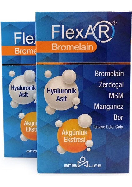 Flexar Bromelain 30 Tablet x 2 paket