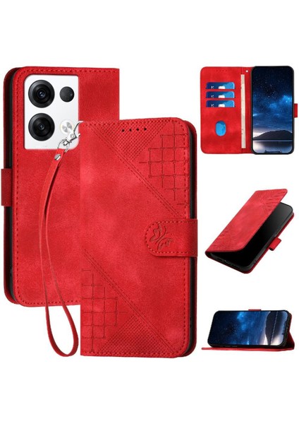 Ayrılabilir El Kayışı Kabartmalı Yüksek ile Oppo Oppo 8 Pro 5g Için Flip Case (Yurt Dışından)