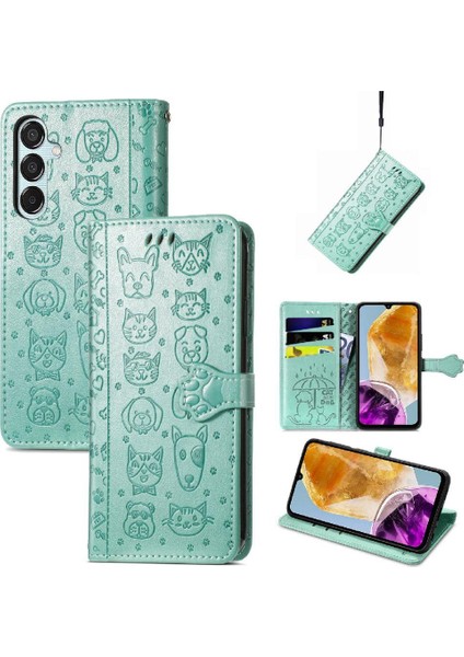 Galaxy Flip Flip Kapak Için Kılıf Kısa Kayış Darbeye Karikatür (Yurt Dışından)