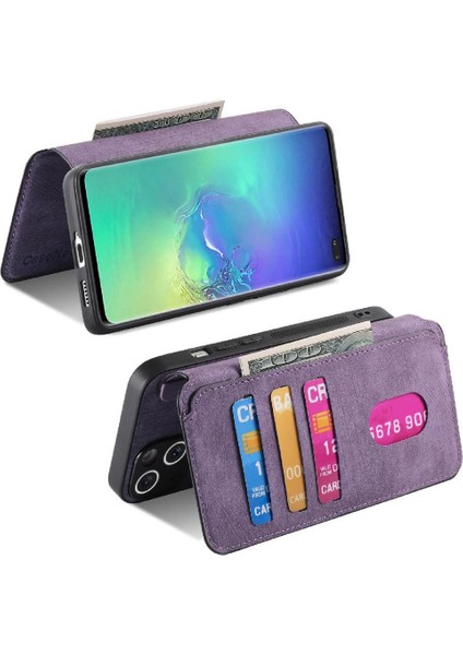 Galaxy S10 Artı Mıknatıs Koruyucu Malzeme Retro Kart Için Flip Case (Yurt Dışından) fırsatları