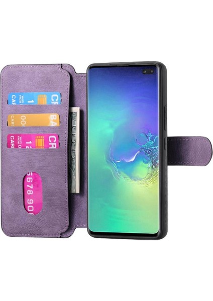 Galaxy S10 Artı Mıknatıs Koruyucu Malzeme Retro Kart Için Flip Case (Yurt Dışından) indirimleri
