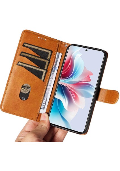 Oppo Filp 11F 5g Için Filp Durumda Ayrılabilir Siyah Bilezik Cüzdan Telefon Kılıfı (Yurt Dışından) modelleri