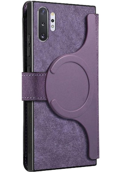 Galaxy Not 10 Için Flip Case Artı Retro Kart Standı Cüzdan Mıknatıs (Yurt Dışından)