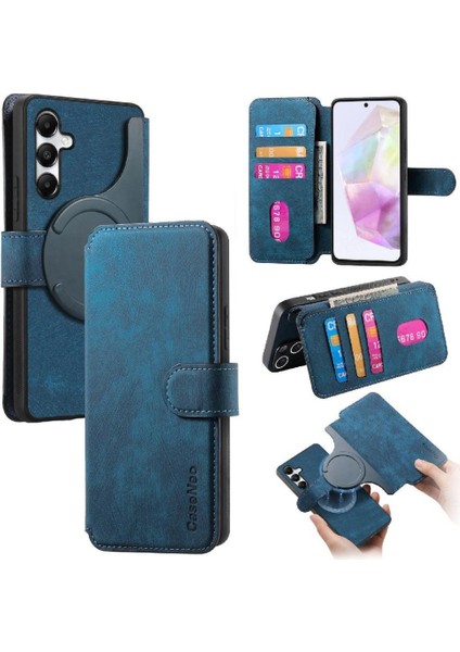 Galaxy A35 5g Için Flip Case Cüzdan Kart Standı Retro Mıknatıs (Yurt Dışından)