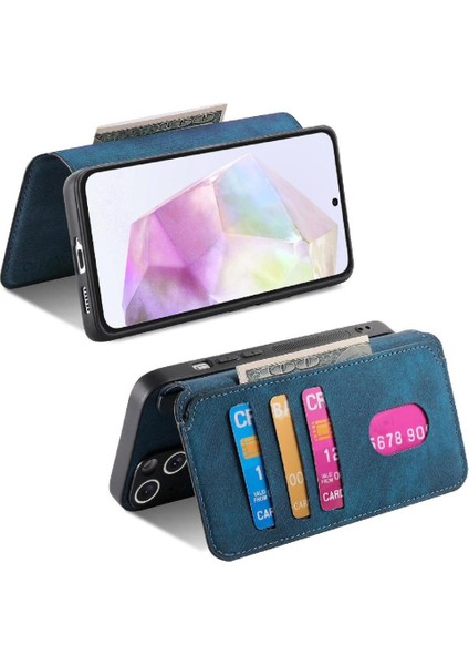 Galaxy A35 5g Için Flip Case Cüzdan Kart Standı Retro Mıknatıs (Yurt Dışından) fırsatları