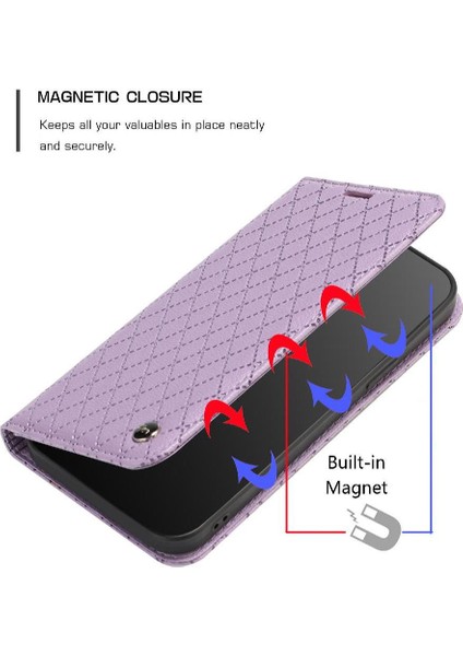 Realme 12 Pro Artı Flip Manyetik Kabuk Cüzdan Kart Yuvaları Tutucu (Yurt Dışından)