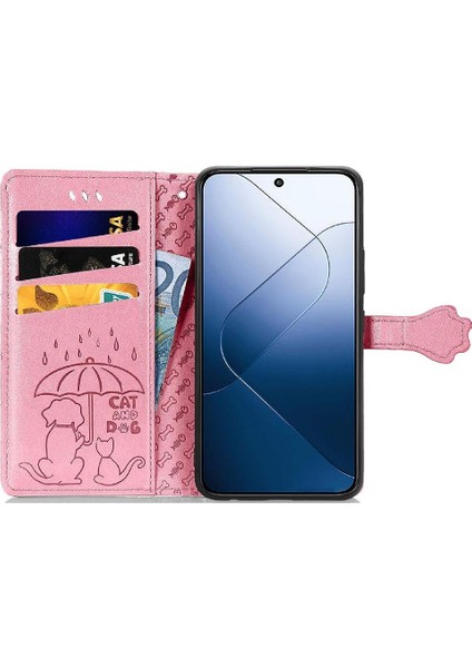 Xiaomi 14T Pro Flip Kapak Için Kılıf Kısa Kayış Darbeye Karikatür Hayvanlar (Yurt Dışından) fırsatları