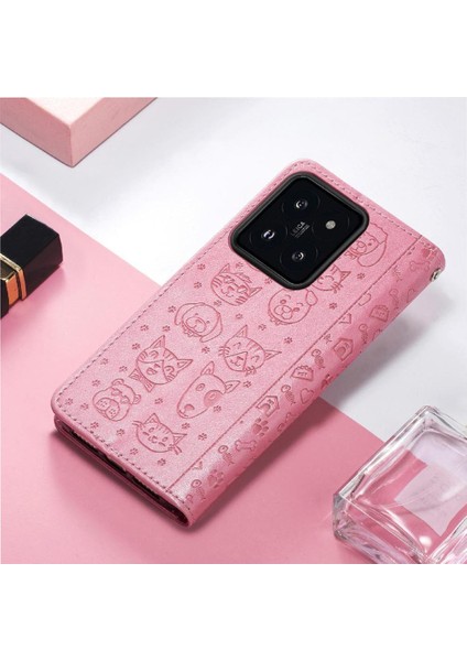 Xiaomi 14T Pro Flip Kapak Için Kılıf Kısa Kayış Darbeye Karikatür Hayvanlar (Yurt Dışından) indirimleri