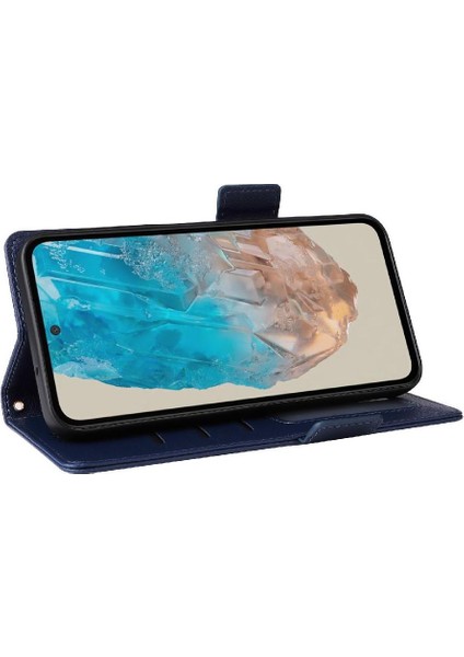 Samsung Galaxy M35 5g Pu Deri Manyetik Yan Toka Kart Için Flip Case (Yurt Dışından)