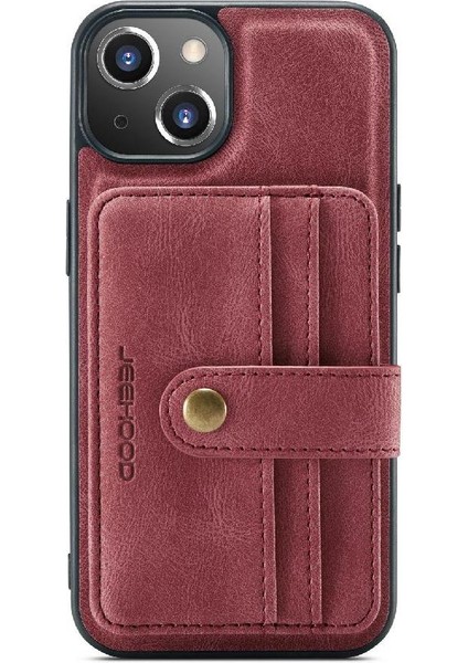 IPhone 14 Artı Cüzdan Manyetik Rfıd Engelleme Kablosuz Şarj Için Kılıf (Yurt Dışından)