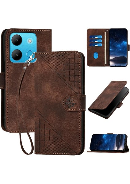 El ile Infinix Akıllı 7 Yüksek Kaliteli Deri Telefon Kılıfı Için Flip Case (Yurt Dışından)
