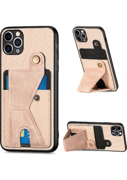 IPhone 11 Için Kılıf Pro Kart Sahibi Manyetik Tasarım Standı Fonksiyonu Braketi (Yurt Dışından)