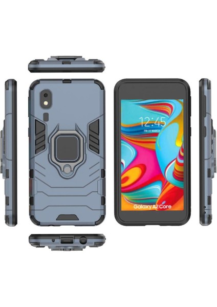 Halka Araba Dağı Kickstand Kılıf Galaxy A2 Çekirdek Metal Halka Tutucu (Yurt Dışından)