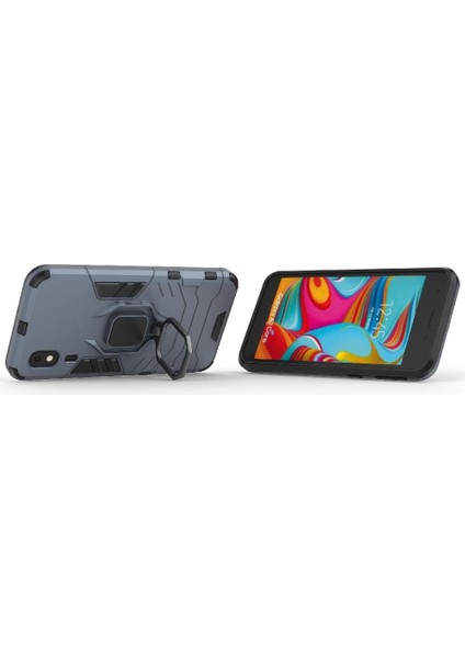 Halka Araba Dağı Kickstand Kılıf Galaxy A2 Çekirdek Metal Halka Tutucu (Yurt Dışından) modelleri