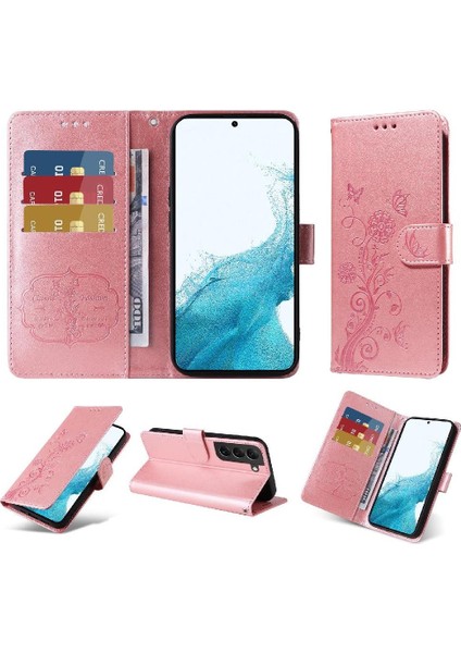 Galaxy S21 Flip Deri Çiçek Kart Yuvaları Için Flip Case (Yurt Dışından) fırsatları