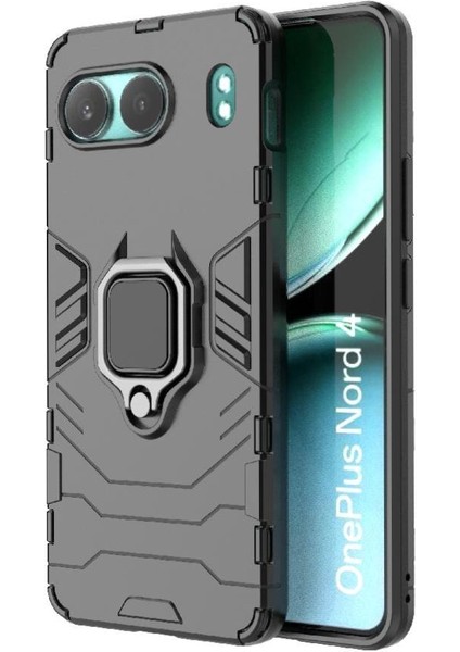 Oneplus Nord 4 Askeri Sınıf Koruma Için Halka Araba Montaj Kickstand Durumda (Yurt Dışından) indirimleri