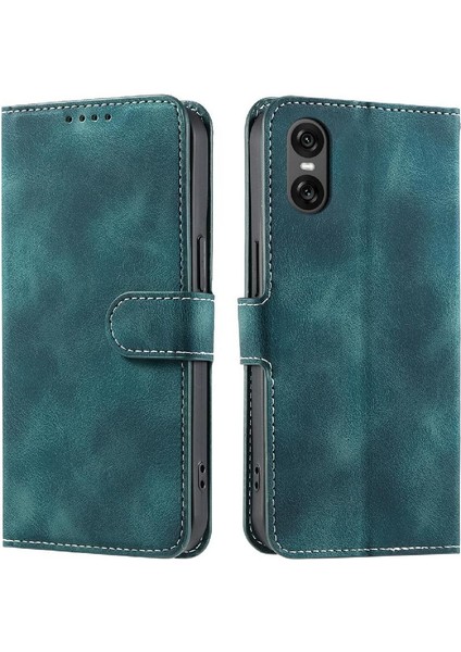 MY Boutique1 Sony Xperia 10 Vı Için Flip Case Manyetik Pu Deri Bilek Kayışı Kickstand (Yurt Dışından)