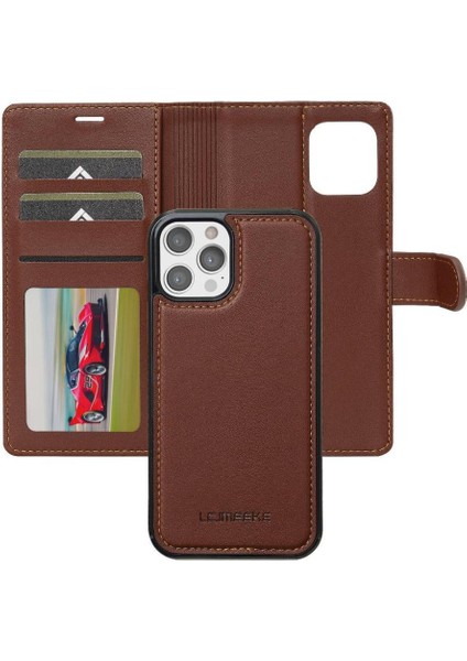 IPhone 11 Için Flip Case Pro Bölünmüş Deri Cüzdan Telefon Kapak Pu Deri 2 (Yurt Dışından)