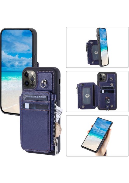 Cüzdan Kılıf IPhone 11 Pro Max 3 Büyük Kart Rfıd Engelleme Flip Folio Pu (Yurt Dışından)