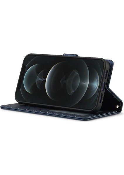 IPhone 11 Için Flip Case Pro Max Bölünmüş Deri Cüzdan Telefon Kapak 2 In 1 Pu (Yurt Dışından)