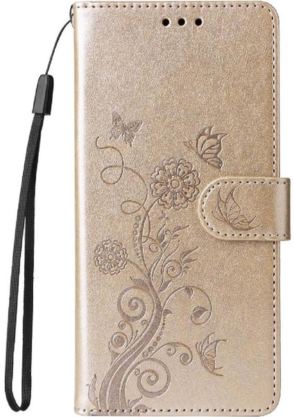 IPhone 12 Mini Flip Deri Çiçek Kart Yuvaları Için Flip Case (Yurt Dışından)
