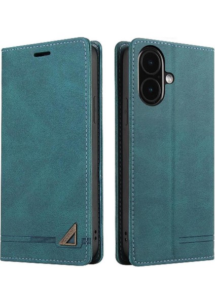 IPhone 16 Için Kılıf Premium Deri Premium Deri Kickstand Iki Kart (Yurt Dışından) fırsatları