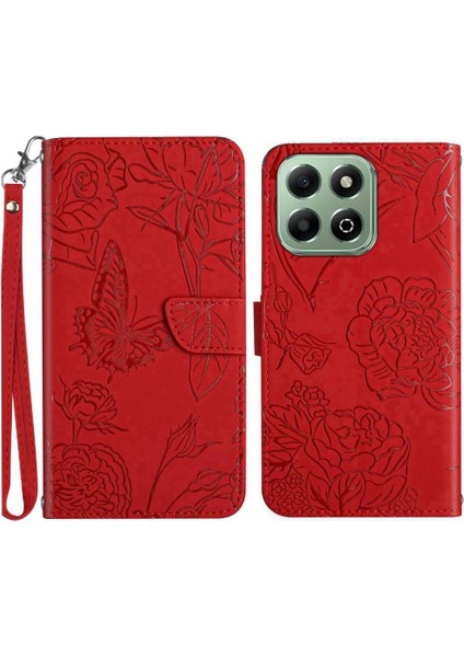 Bilek Kayışı Anti-Damla Koruma Pu Deri Flip ile Onur X6B Için Kılıf (Yurt Dışından)
