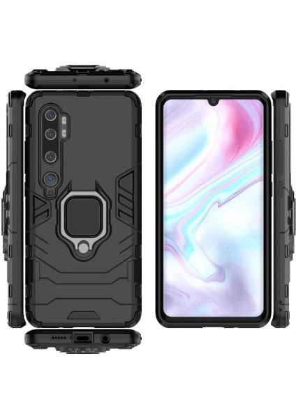Halka Araba Dağı Kickstand Vaka Xiaomi Mi Cc9 Pro Askeri Sınıf Metal (Yurt Dışından)