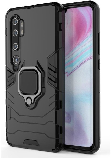 Halka Araba Dağı Kickstand Vaka Xiaomi Mi Cc9 Pro Askeri Sınıf Metal (Yurt Dışından)