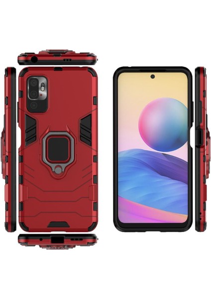 Halka Araba Montaj Kickstand Durumda Xiaomi Redmi Not 10 5g Metal Halka Sınıf (Yurt Dışından)