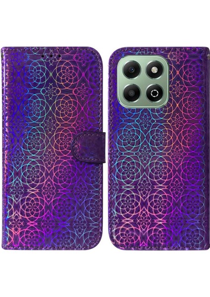 Onur X6B Glitter Renkli Standı Tutucu Cüzdan Kılıf Premium Için Flip Case (Yurt Dışından)