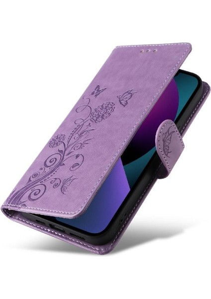 IPhone 13 Için Flip Case Çiçek Çevirme Deri Kart Yuvaları (Yurt Dışından) modelleri