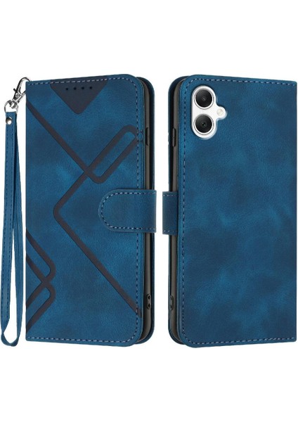 Galaxy A06 Flip Cüzdan Manyetik Kapak Pu Deri Için Flip Case (Yurt Dışından)