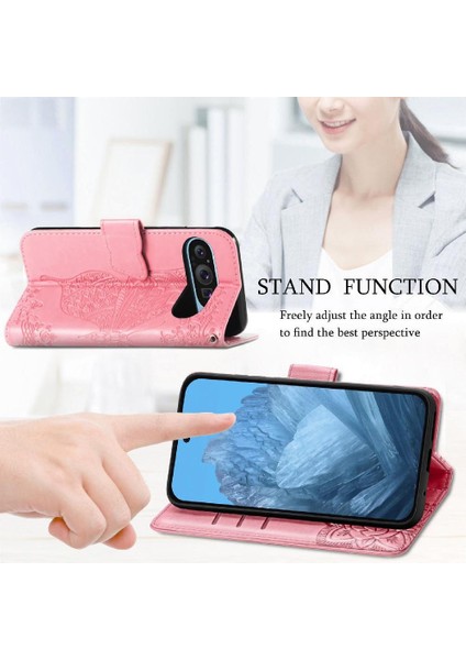 Google Pixel 9 Pro Xl Kelebek Cüzdan Iş Kanadı Için Flip Case (Yurt Dışından)