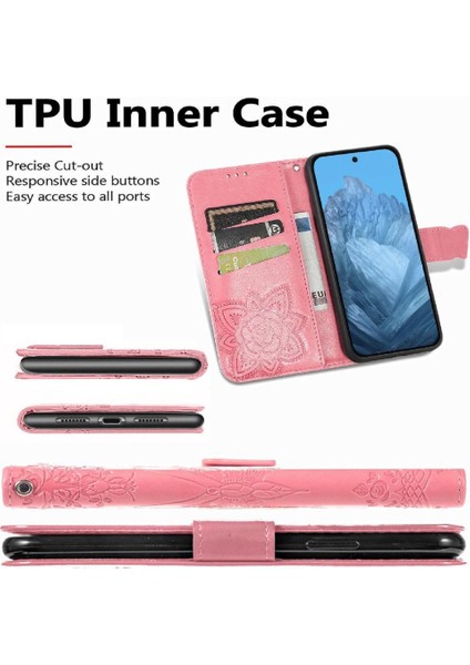 Google Pixel 9 Pro Xl Kelebek Cüzdan Iş Kanadı Için Flip Case (Yurt Dışından)