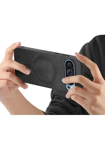 Google Piksel 9 Pro Xl Magsafe Araç Mounts Kablosuz Şarj Için Flip Case (Yurt Dışından)