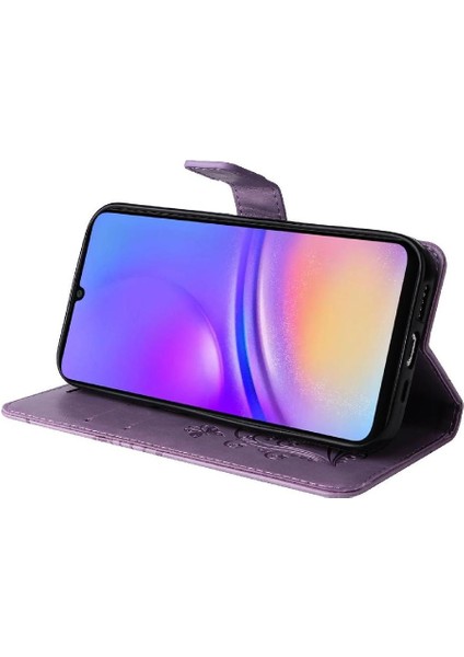 Galaxy A06 Flip Kickstand Manyetik Kapak Darbeye Kapak (Yurt Dışından)