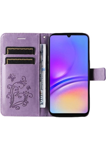 Galaxy A06 Flip Kickstand Manyetik Kapak Darbeye Kapak (Yurt Dışından)