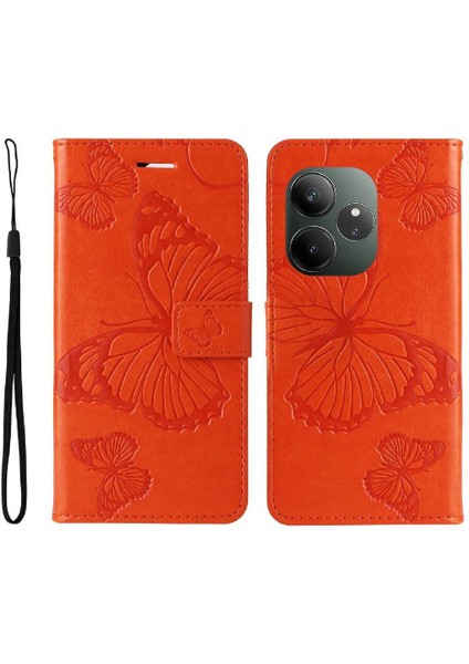 Realme Gt 6 Flip Kickstand Için Kılıf Kart Yuvası Standı ile Darbeye Kapak (Yurt Dışından)