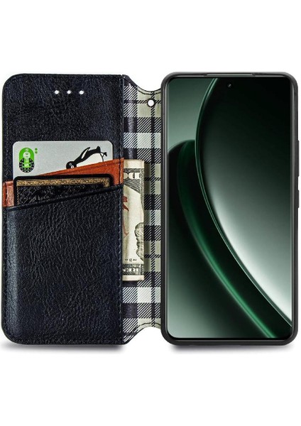 Realme Gt 6 Için Zarif Iş Cüzdan Fonksiyonu Moda Tasarımı (Yurt Dışından)