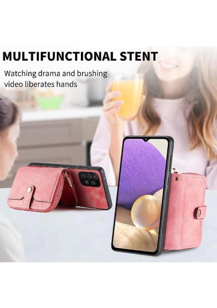 Galaxy A32 5g 7 Kart Yuvaları Için Kılıf Premium Deri Ayarlanabilir (Yurt Dışından) fiyatları
