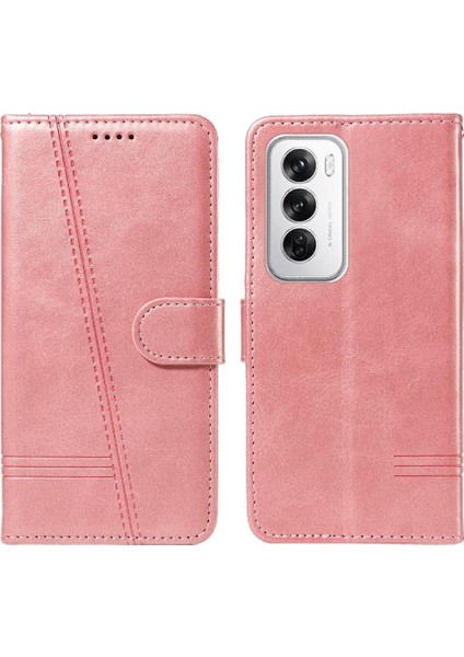Oppo Filp 12 5g Için Filp Durumda Preslenmiş Pu Deri Cüzdan Telefon Kılıfı ile (Yurt Dışından) fiyatları