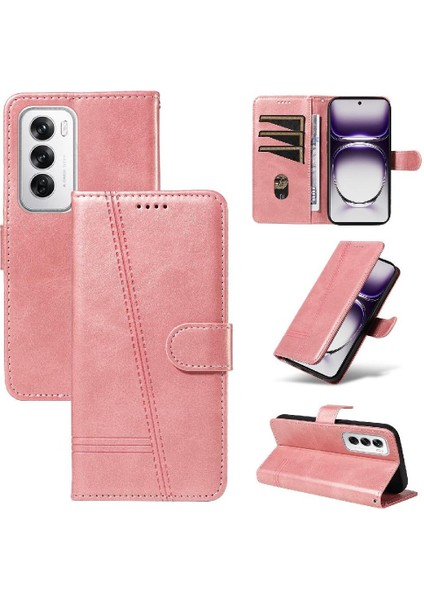 Oppo Filp 12 5g Için Filp Durumda Preslenmiş Pu Deri Cüzdan Telefon Kılıfı ile (Yurt Dışından) modelleri