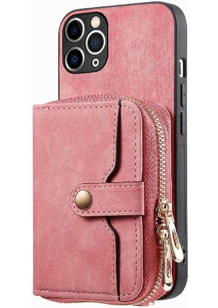 IPhone 11 Için Kılıf Pro 7 Kart Yuvaları Premium Deri Fermuar Kapatma Standı (Yurt Dışından) modelleri
