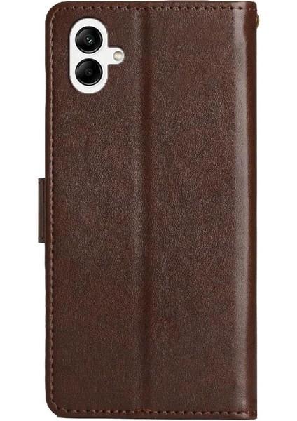 Galaxy A06 Kickstand Kart Tutucu Pu Deri Bilek Için Flip Case (Yurt Dışından) modelleri