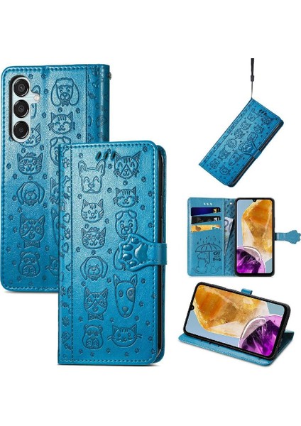 Galaxy Flip Flip Kapak Için Kılıf Kısa Kayış Darbeye Karikatür (Yurt Dışından)